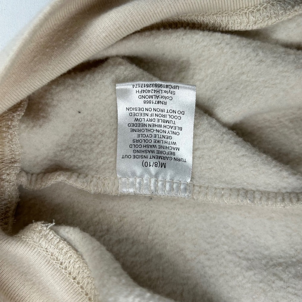 Disney Winnie the Pooh Kids Hoodie Almond Beige Patch Sleeve LH42404FH M 8-10‎ - Picture 9 of 11